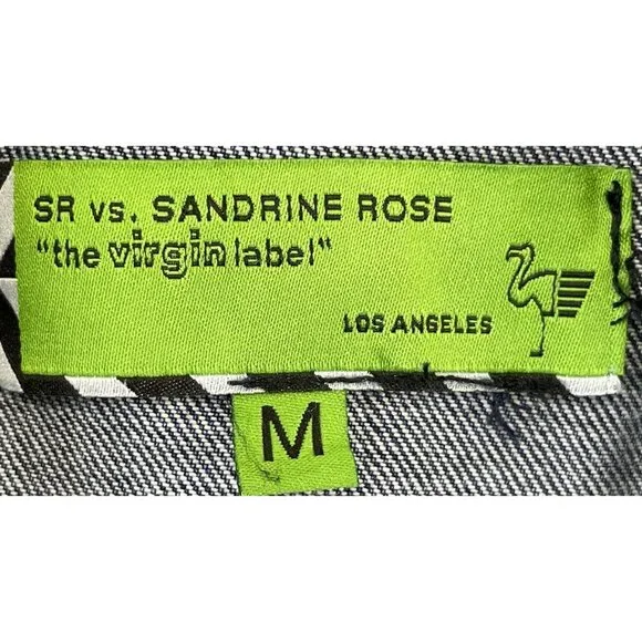 FP x Sandrine Rose L’Artiste Distressed Denim Jean Jacket, Medium - Picture 9 of 11